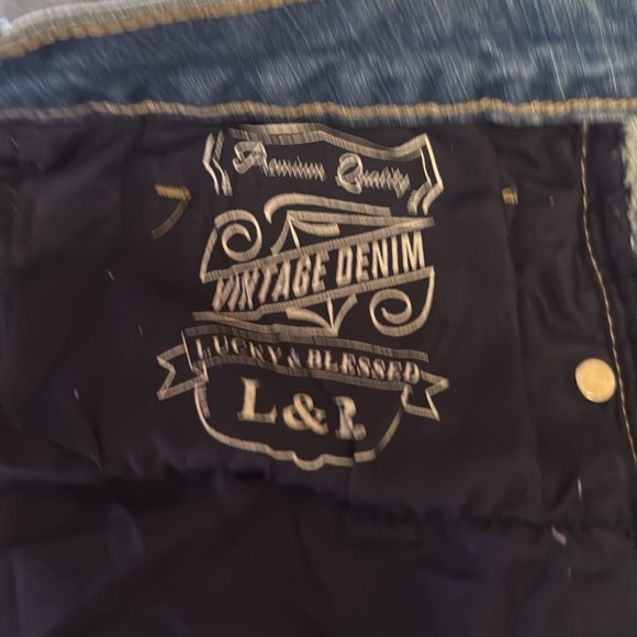 Lucky & blessed Distressed Jeans with Colorful embroidered hem plus size 24 - Picture 8 of 8